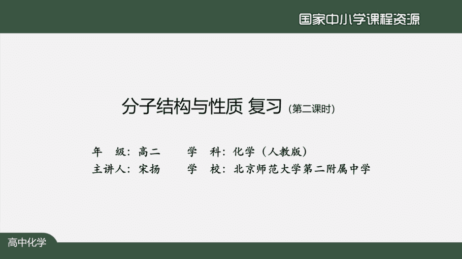 1130高二【化学(人教版)】分子结构与性质复习(第二课时)-课件-2