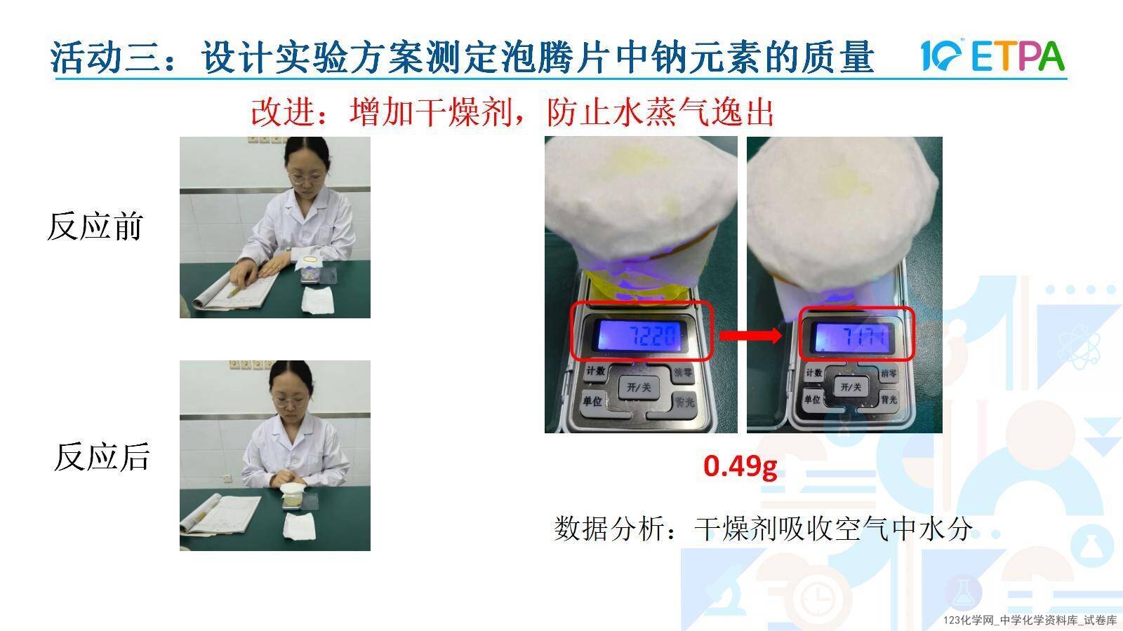 第十届全国中小学实验教学说课活动《项目式学习-探究泡腾片中碱源成分并自制泡腾片》课件下载说课教师：程淼（石家庄市第四十四中学）