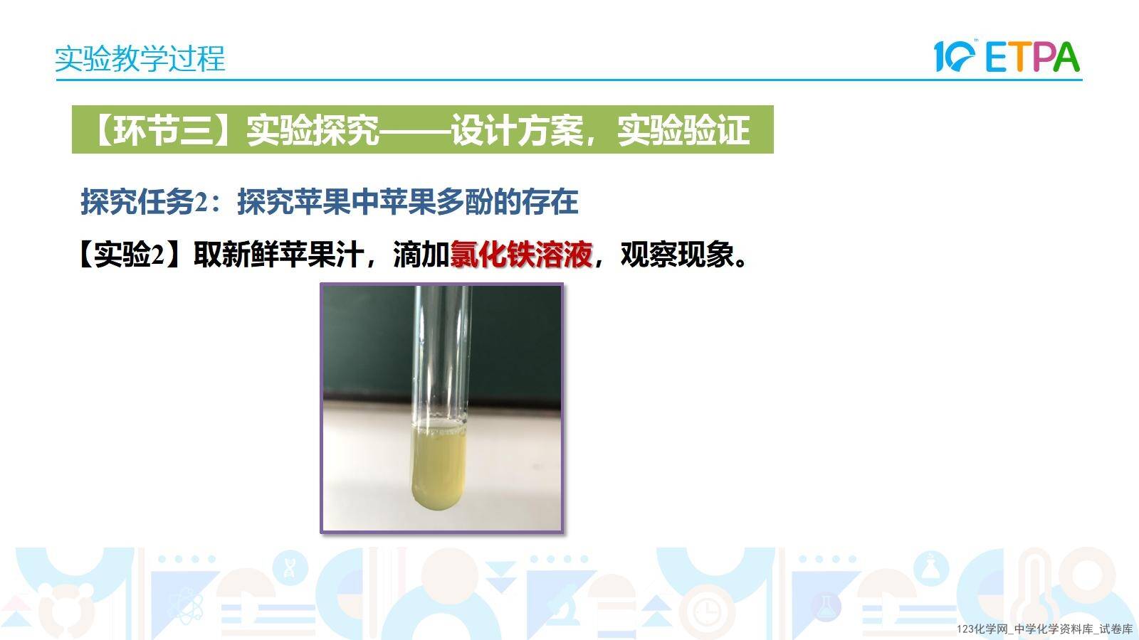 第十届全国中小学化学实验教学说课活动《苹果褐变原因的实验探究》课件下载唐山市第八中学