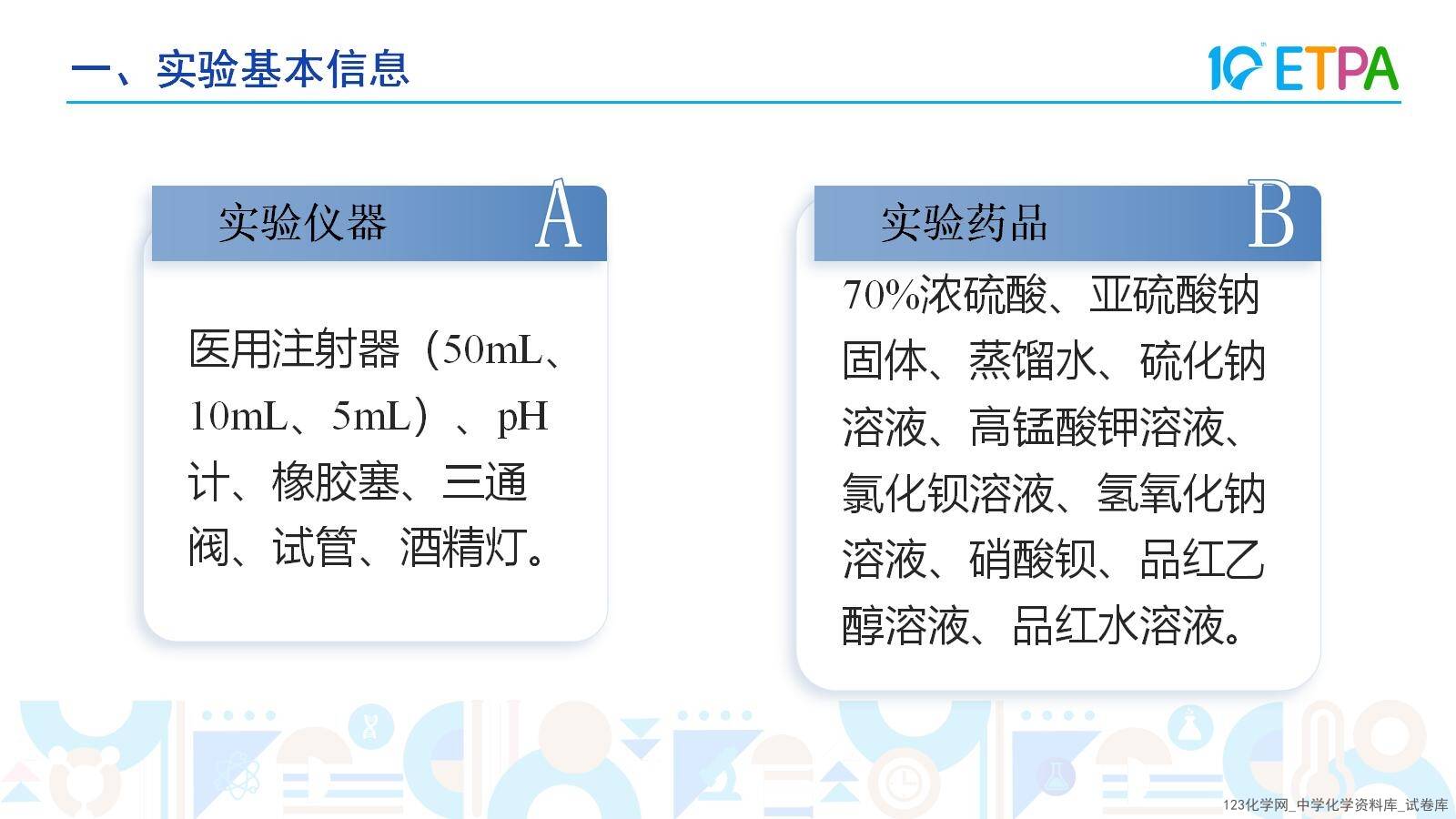 第十届全国中小学化学实验教学说课活动《二氧化硫性质联合实验的创新与探究》课件说课教师韩金平泉市第一中学