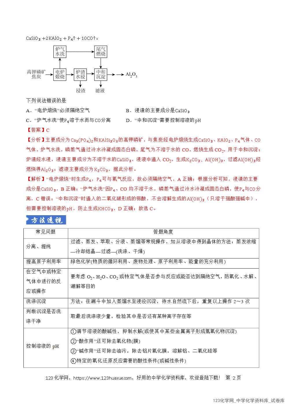 2026年高考化学二轮复习题型训练06微型化工流程分析全国通用解析版-2 2026年高考化学二轮复习题型训练06微型化工流程分析全国通用解析版