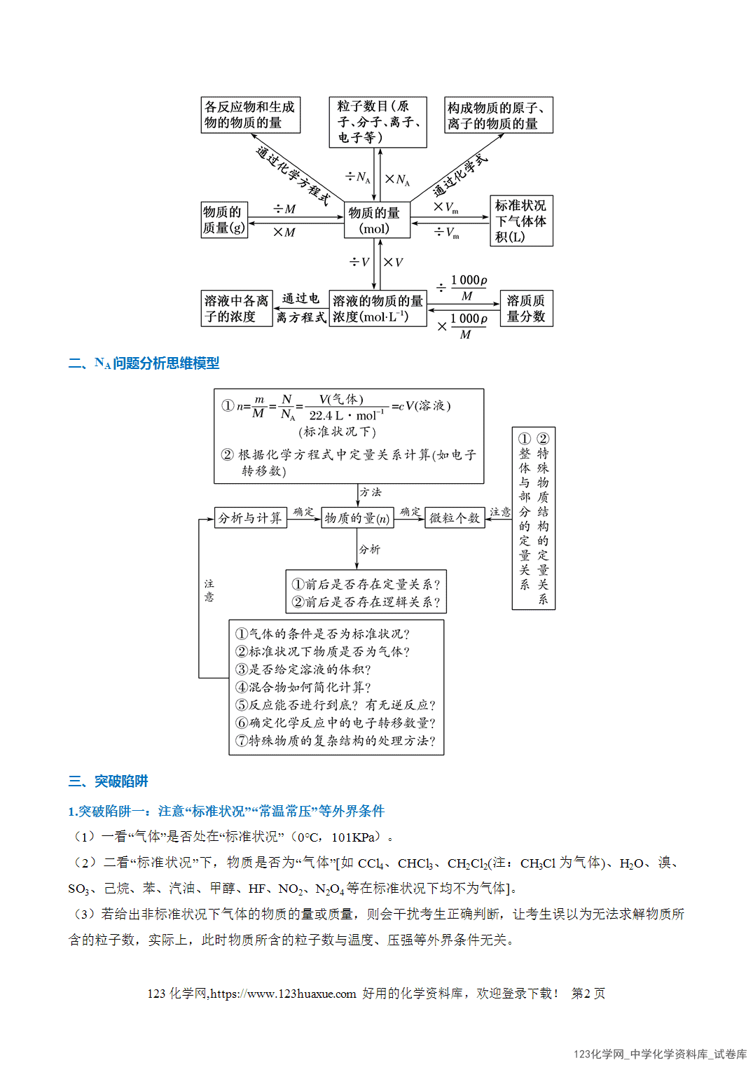 2026年高考化学二轮复习重难点专练02以物质的量为中心的计算全国通用教师版-2 2026年高考化学二轮复习重难点专练02以物质的量为中心的计算全国通用教师版