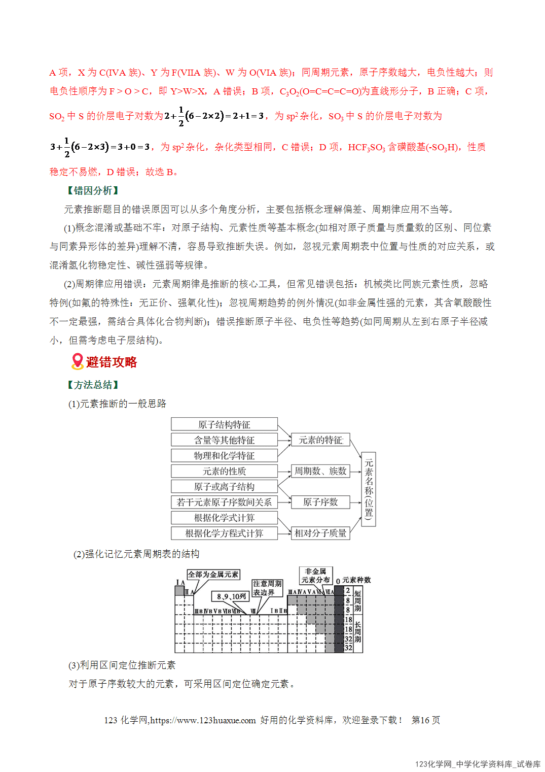 【学案+练习】2026高考化学二轮复习易错题专练08元素推断与周期律应用盲点全国通用教师版