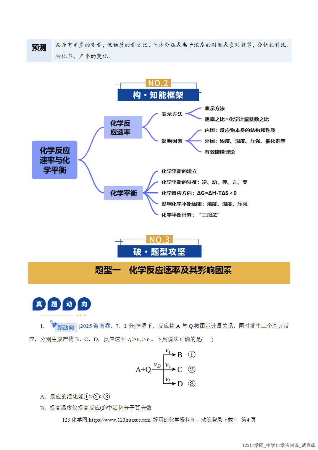 【学案+练习】2026年高考化学二轮复习学案讲义专题07化学反应速率与化学平衡教师版+学生版