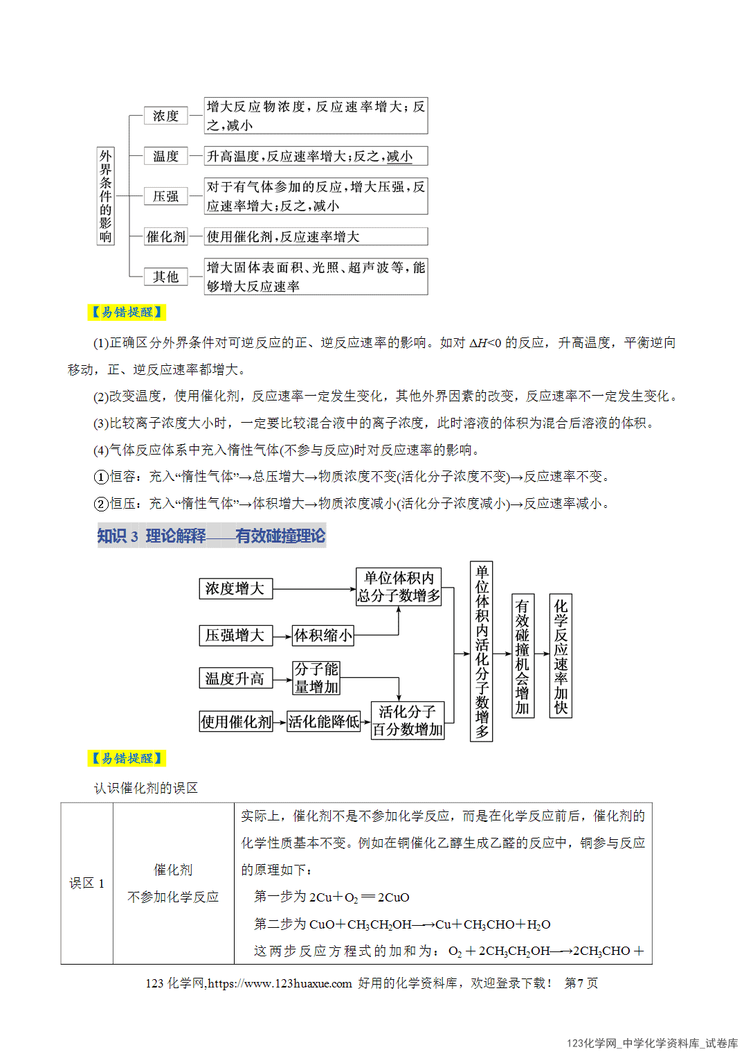 【学案+练习】2026年高考化学二轮复习学案讲义专题07化学反应速率与化学平衡教师版+学生版