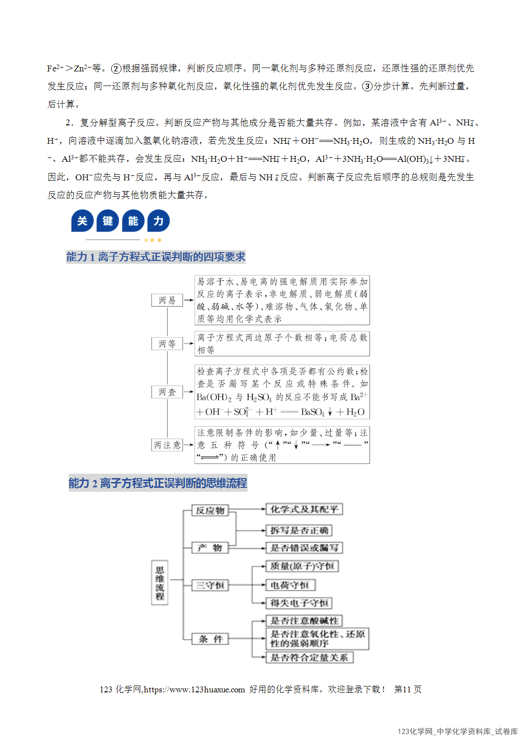 【学案+练习】2026年高考化学二轮复习学案讲义专题03离子反应教师版+学生版