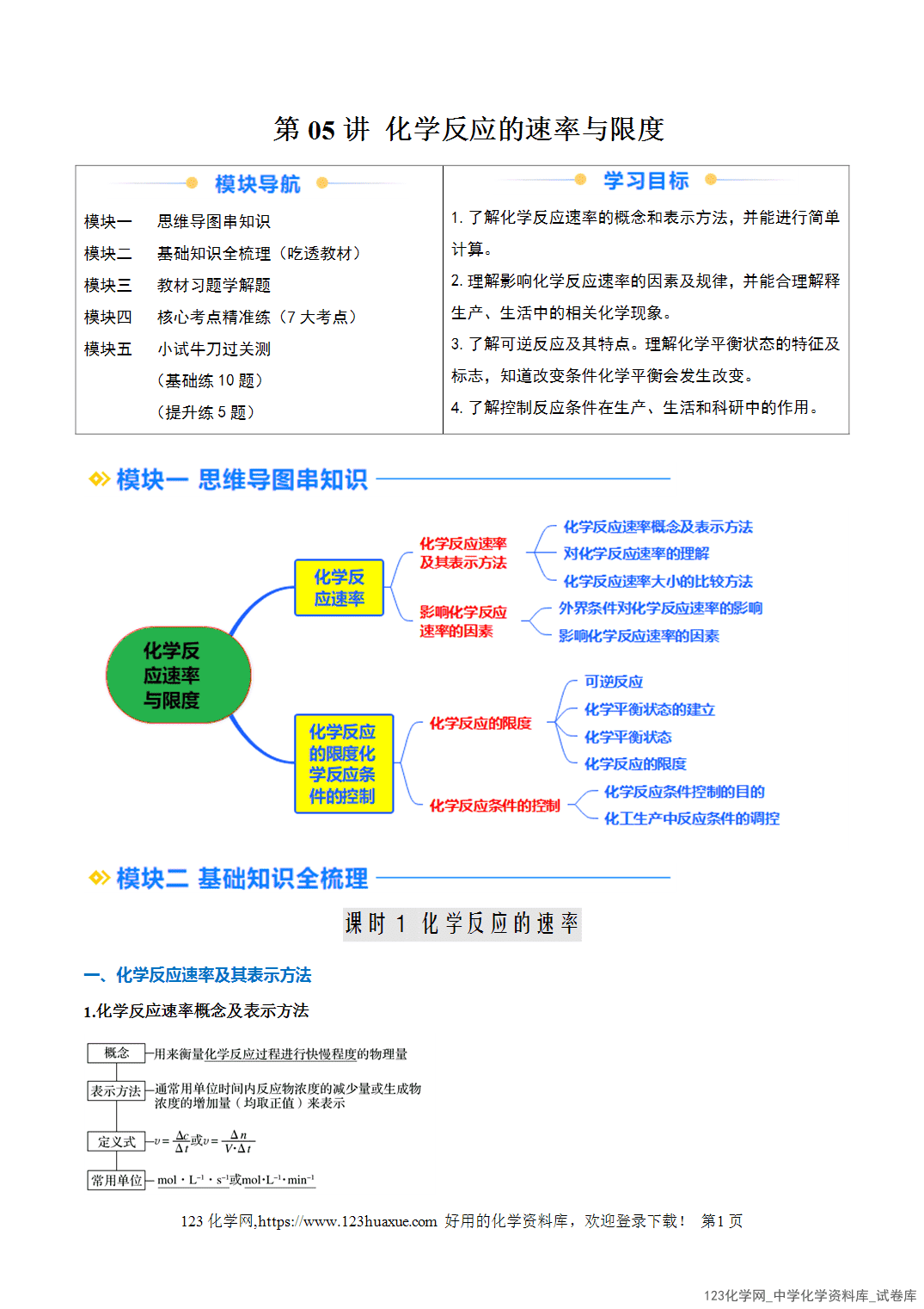 2026年高一化学寒假衔接讲练②寒假预习-第05讲化学反应的速率与限度（教师版）