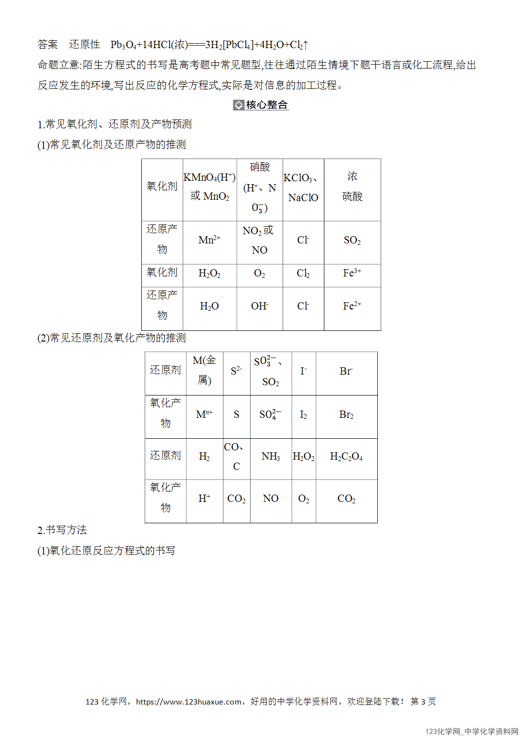 【精品练习】2026年高考化学二轮复习《化学用语与基本概念》题型突破6陌生情境中化学方程式或离子方程式书写word版含答案