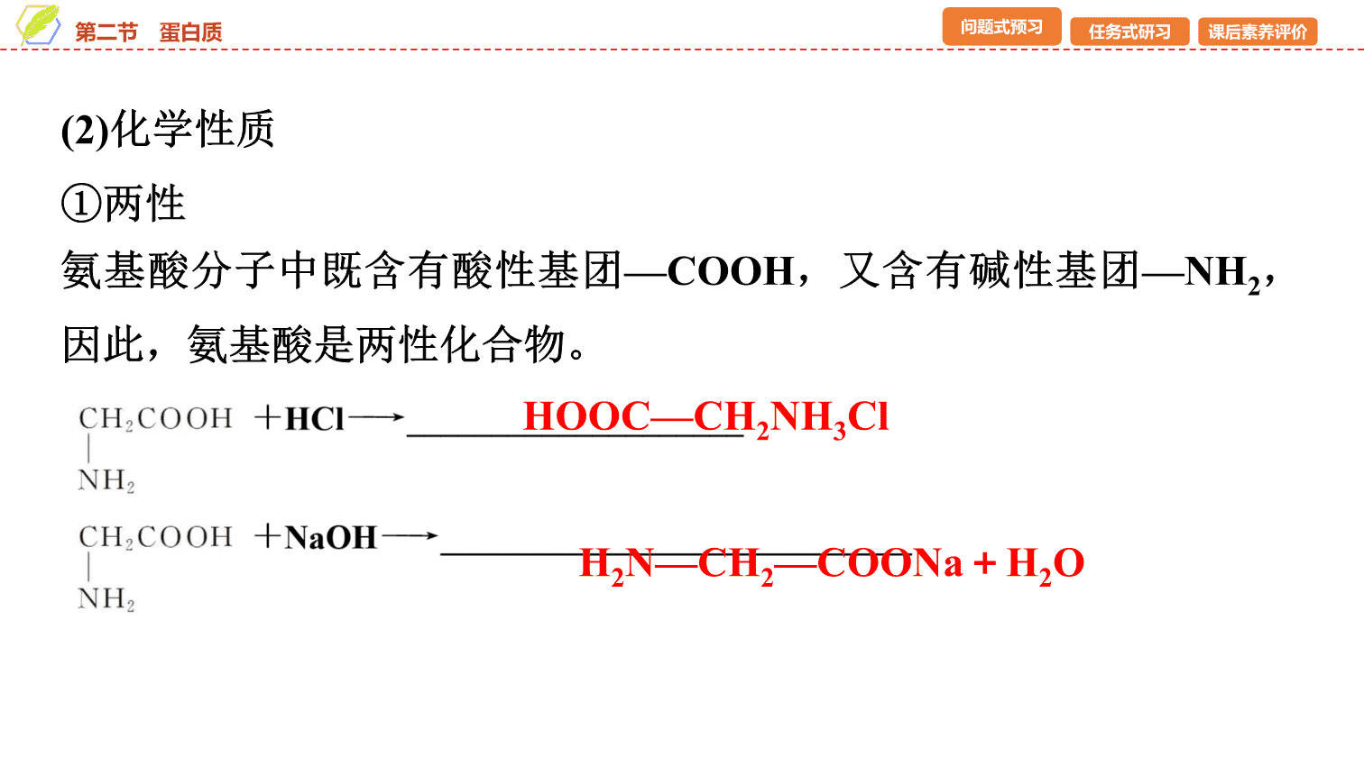 【课件】2026年春湖北省长江作业本高中化学人教版《有机化学基础》17 第四章第二节蛋白质