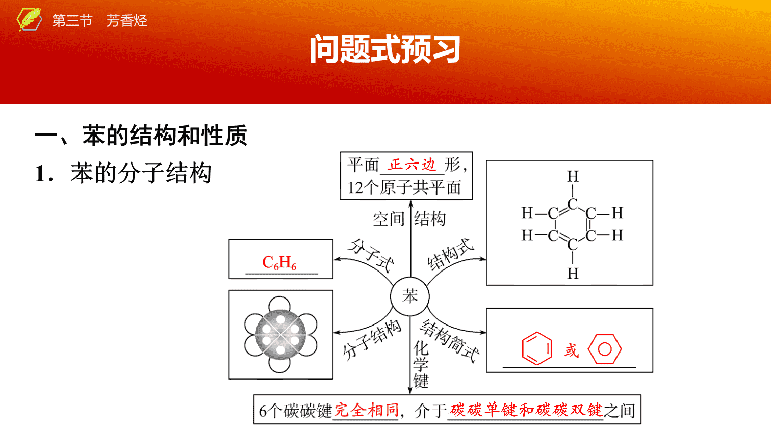 【课件】2026年春湖北省长江作业本高中化学人教版《有机化学基础》06 第二章第三节芳香烃