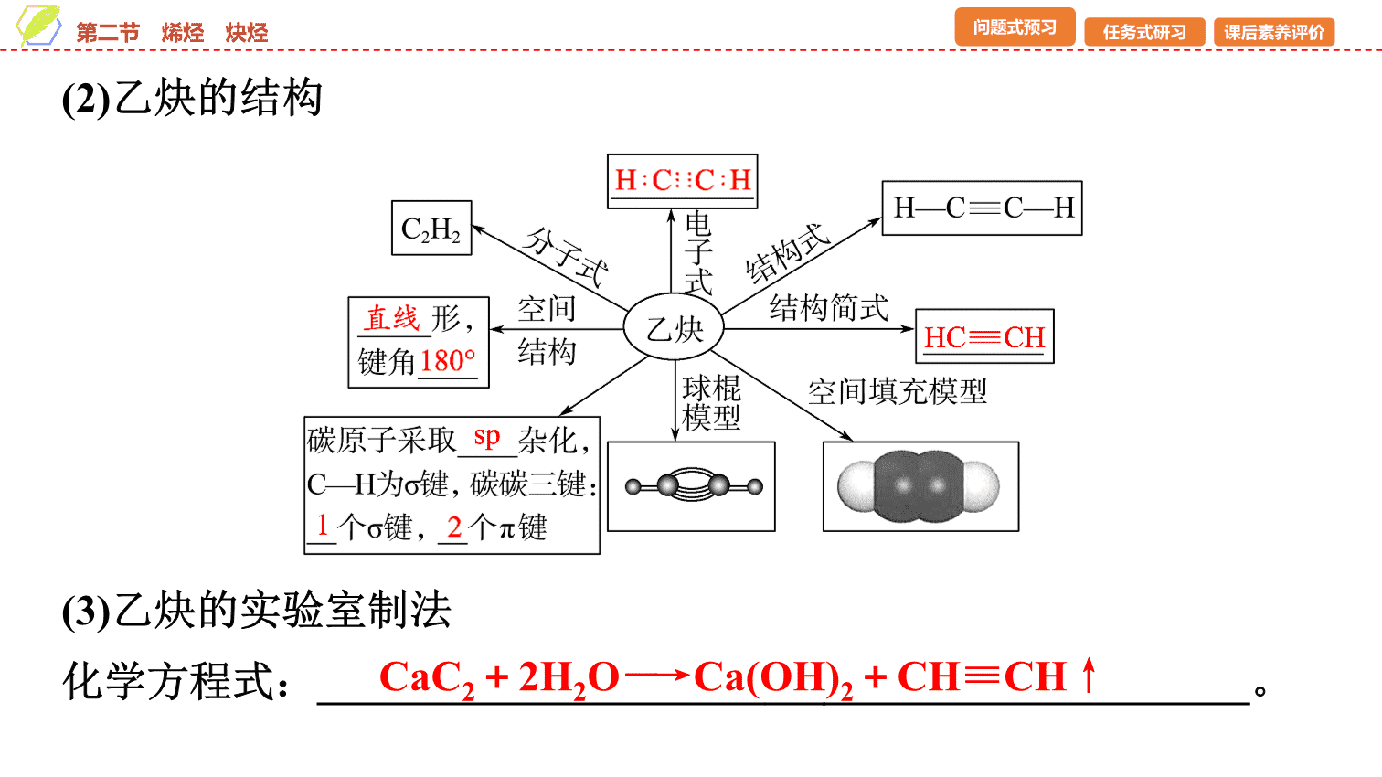 【课件】2026年春湖北省长江作业本高中化学人教版《有机化学基础》05 第二章第二节烯烃、炔烃