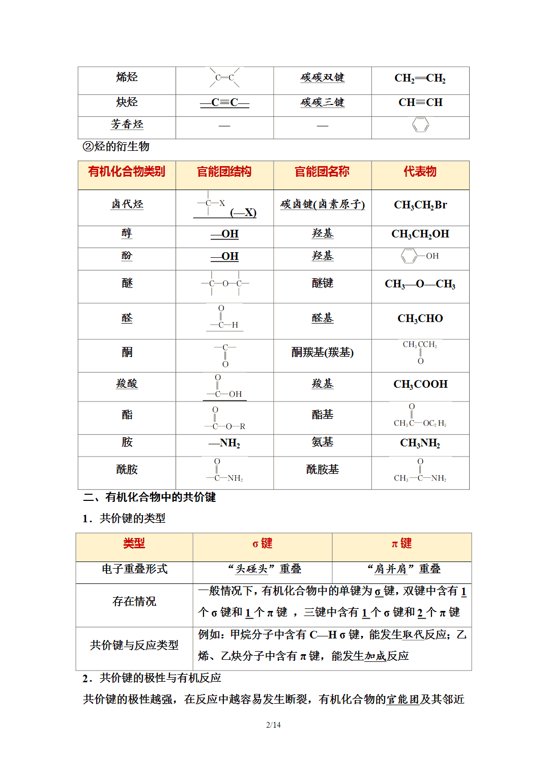 【学案】2026年春湖北省长江作业本高中化学人教版《有机化学基础》01第一章第一节有机化合物的结构特点