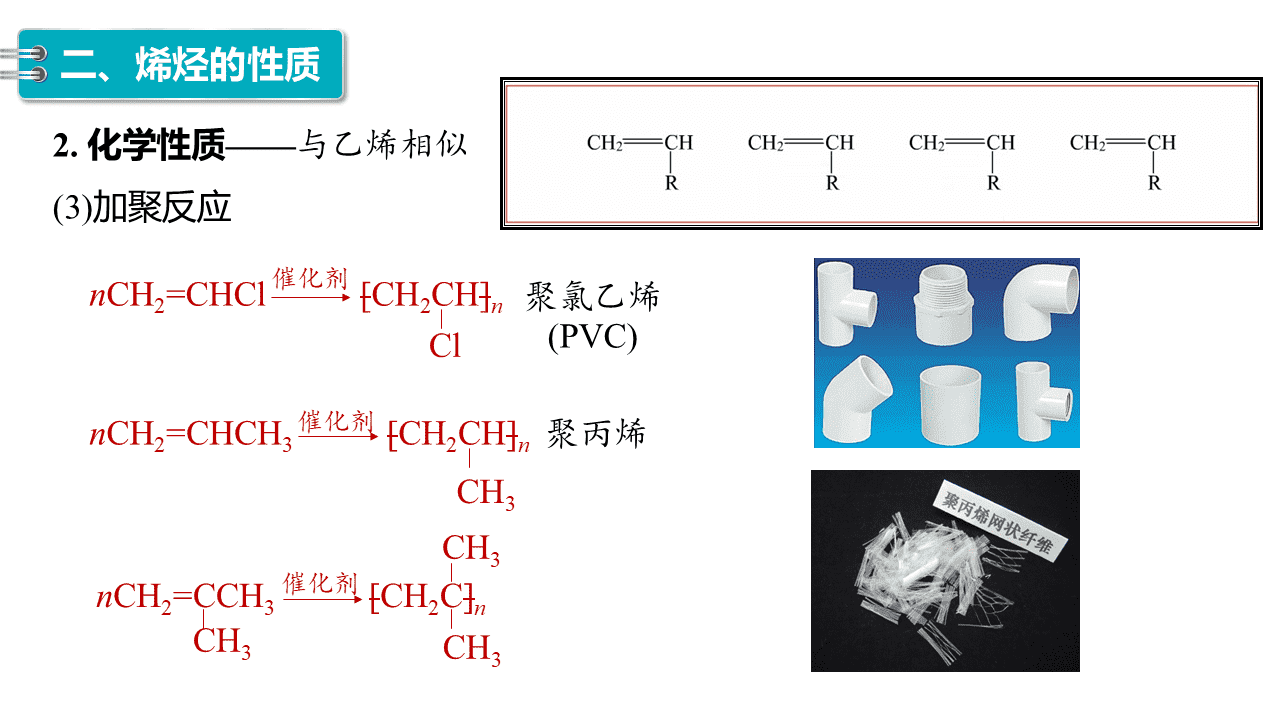 精品课件-2026年高中化学人教版选择性必修3《有机化学基础》第二章第二节《烯烃、炔烃》课件共3课时