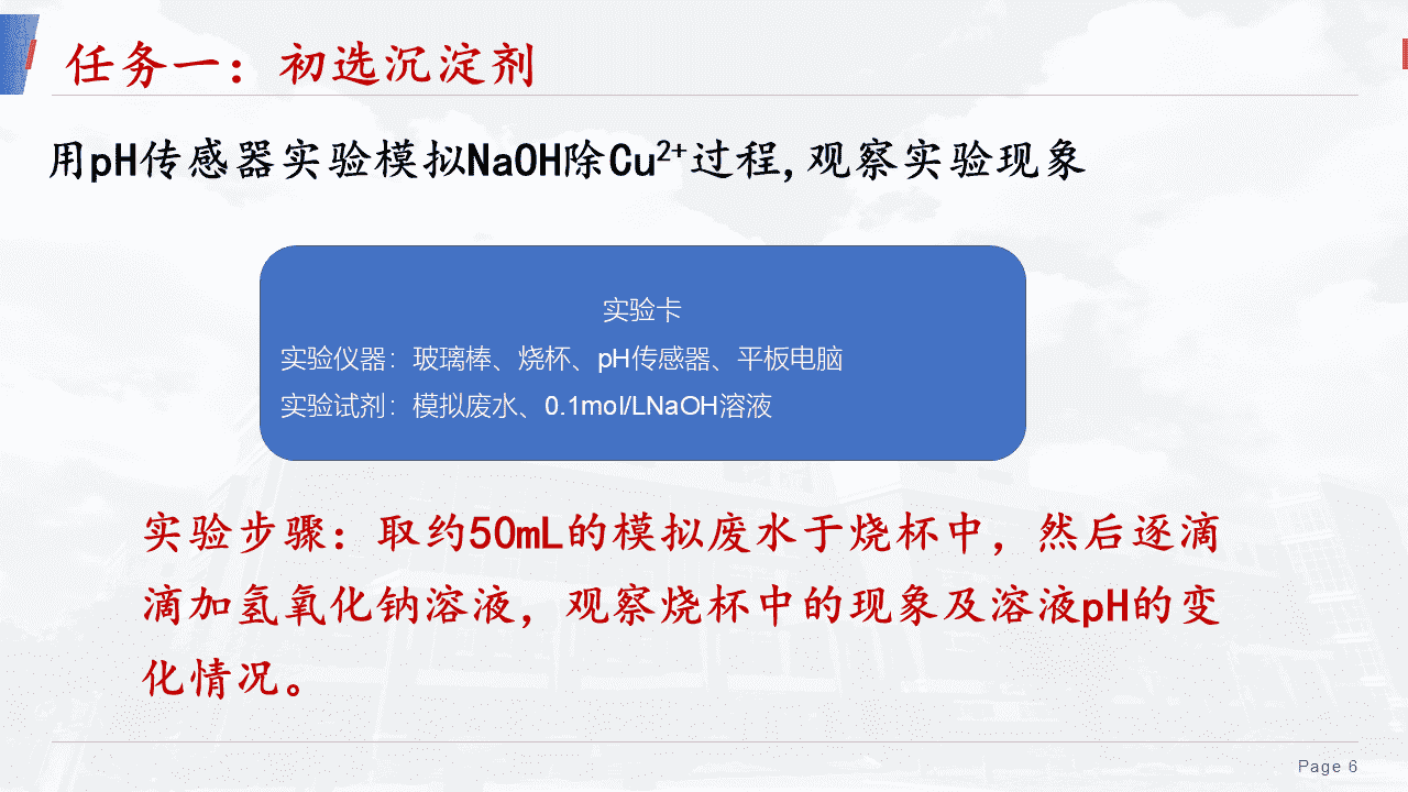 精品优质课件《沉淀溶解平衡——清“铜”有道 工业废水除铜方案设计与项目实践》