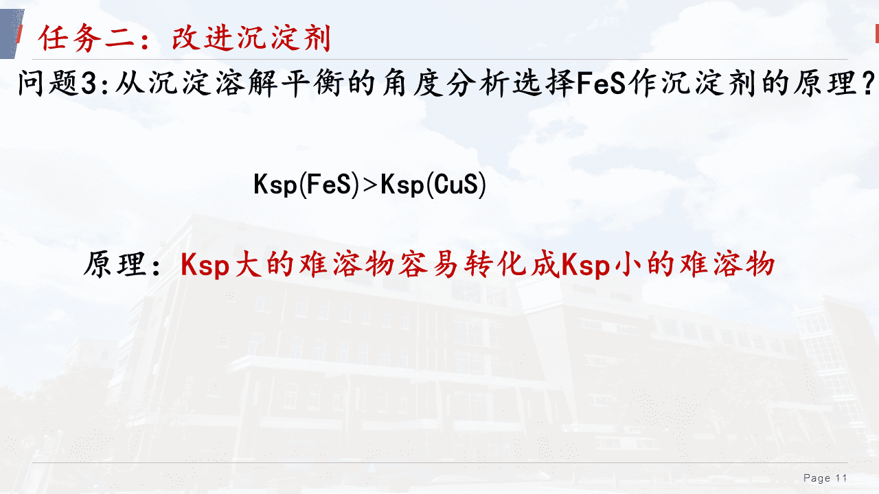 精品优质课件《沉淀溶解平衡——清“铜”有道 工业废水除铜方案设计与项目实践》