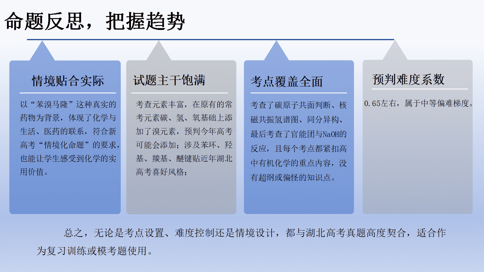 专家讲座课件《“三对照”视角下新高考有机化学说题与命题研究》黄州中学 陶惠娟 专家讲座课件《“三对照”视角下新高考有机化学说题与命题研究》黄州中学 陶惠娟