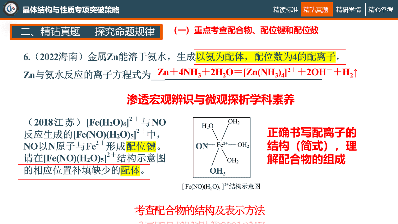 专家讲座课件《选择性必修2第三章“晶体结构与性质”高考化学二轮复习备考策略》-麻城一中林飞合 专家讲座课件《选择性必修2第三章“晶体结构与性质”高考化学二轮复习备考策略》-麻城一中林飞合