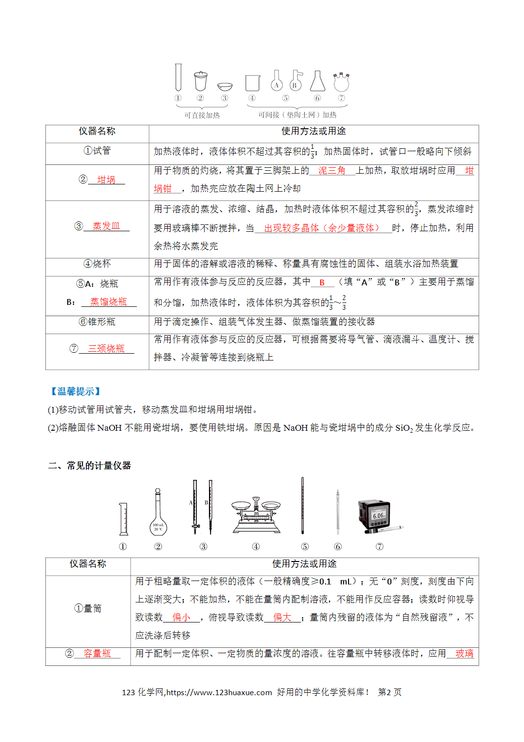 【教案+学案】2026年高中化学合格考第18讲 化学实验基础讲义全国通用版教师版