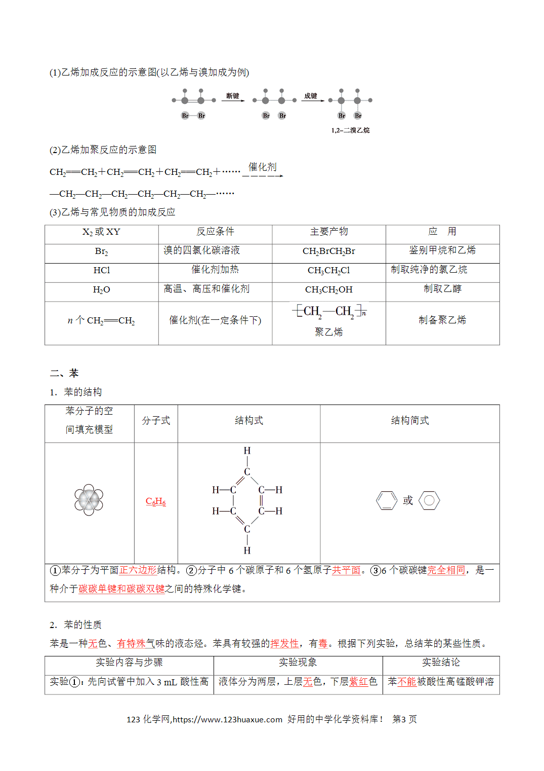 【教案+学案】2026年高中化学合格考第16讲 乙烯 、苯 、乙醇 、乙酸讲义全国通用版教师版