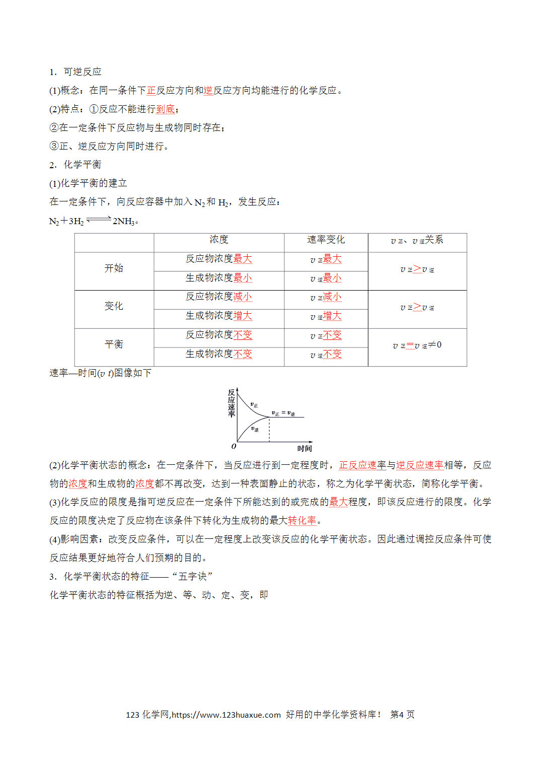 【教案+学案】2026年高中化学合格考第14讲 化学反应速率与反应限度讲义全国通用版教师版