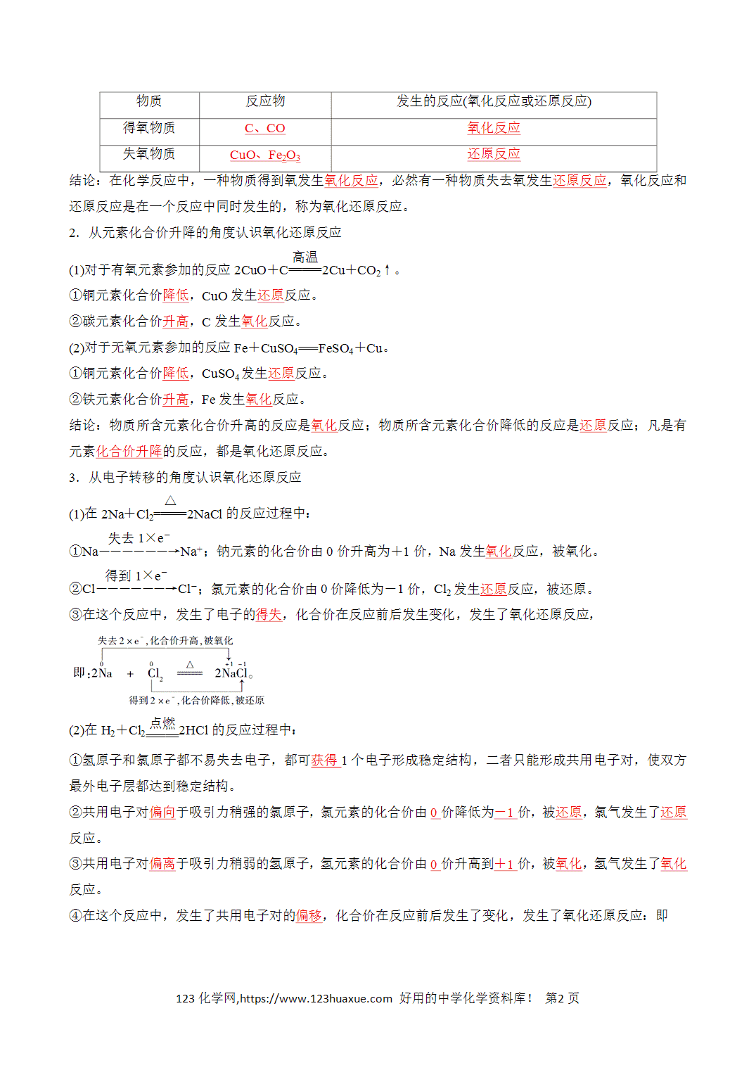【教案+学案】2026年高中化学合格考第04讲 氧化还原反应讲义全国通用版教师版