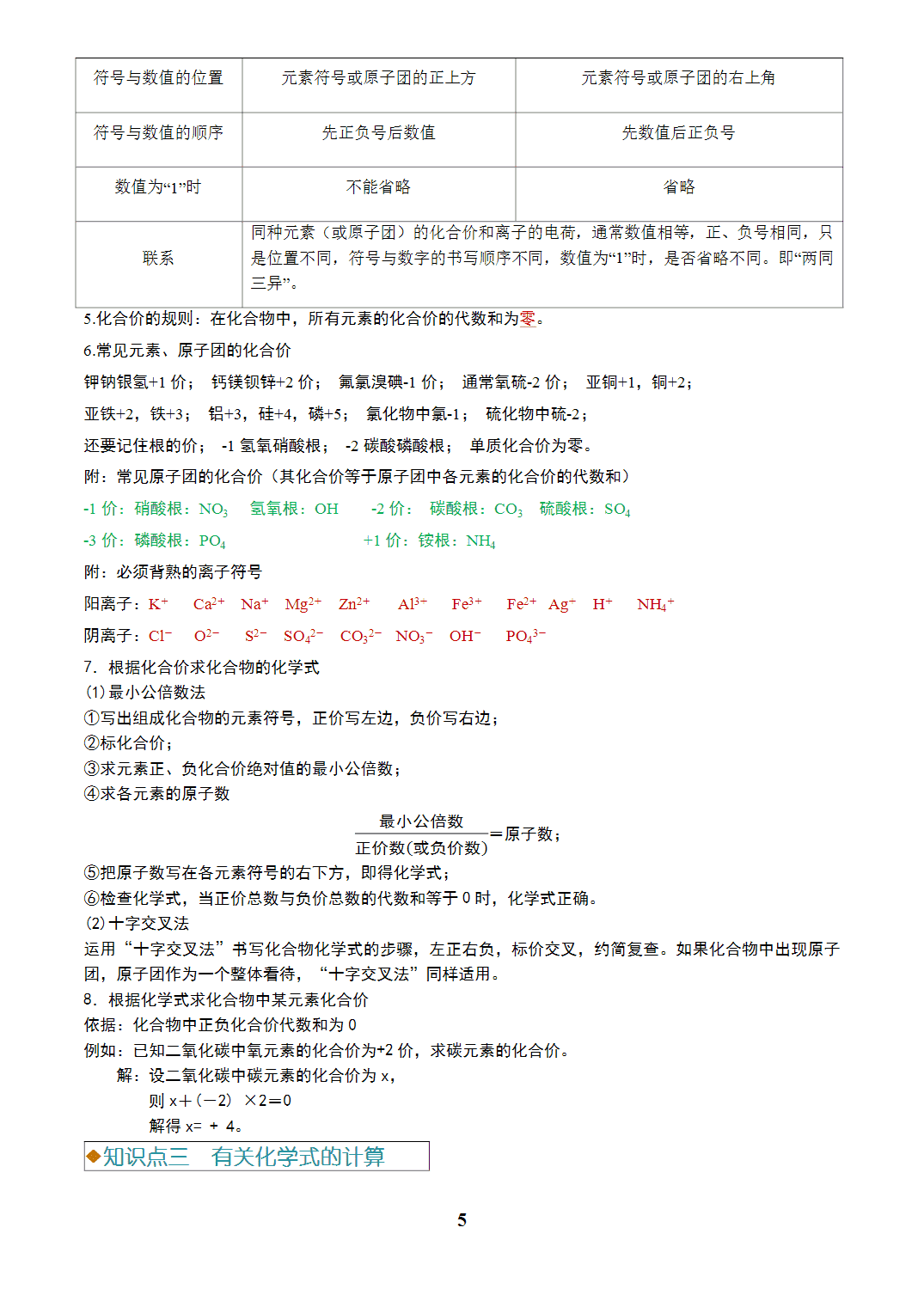 【学案+练习】2026年中考化学复习全国通用专题09 化学式、化合价与化学用语（教师版+学生版）