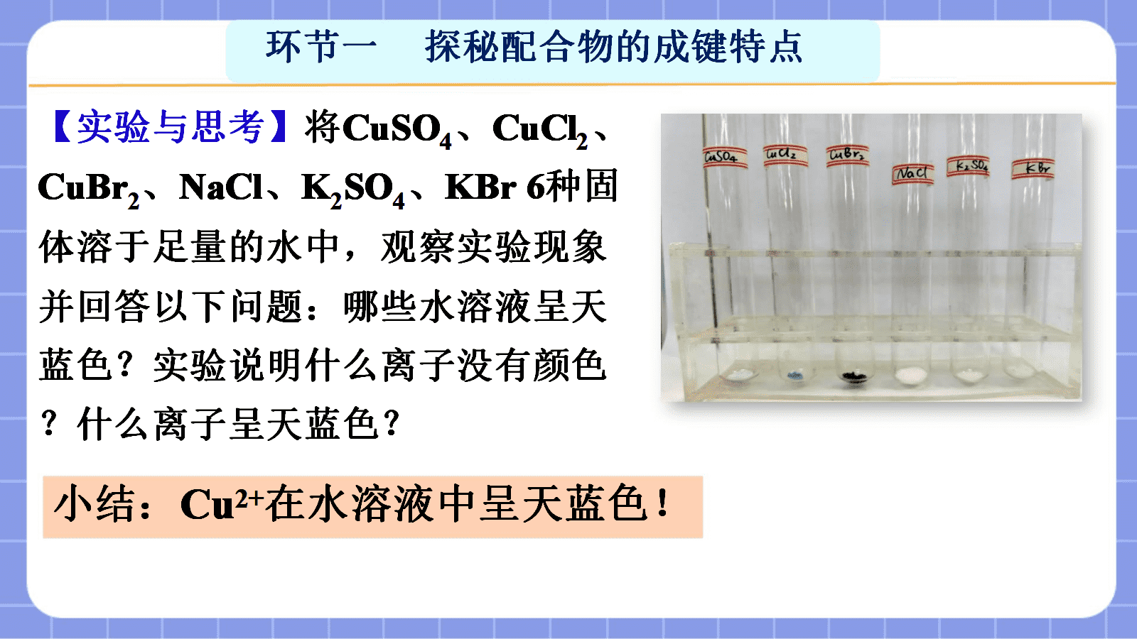 【课件+教案+视频】高中化学人教版选择性必修二《配合物与超分子第1课时——初探配合物》全套优质课资料