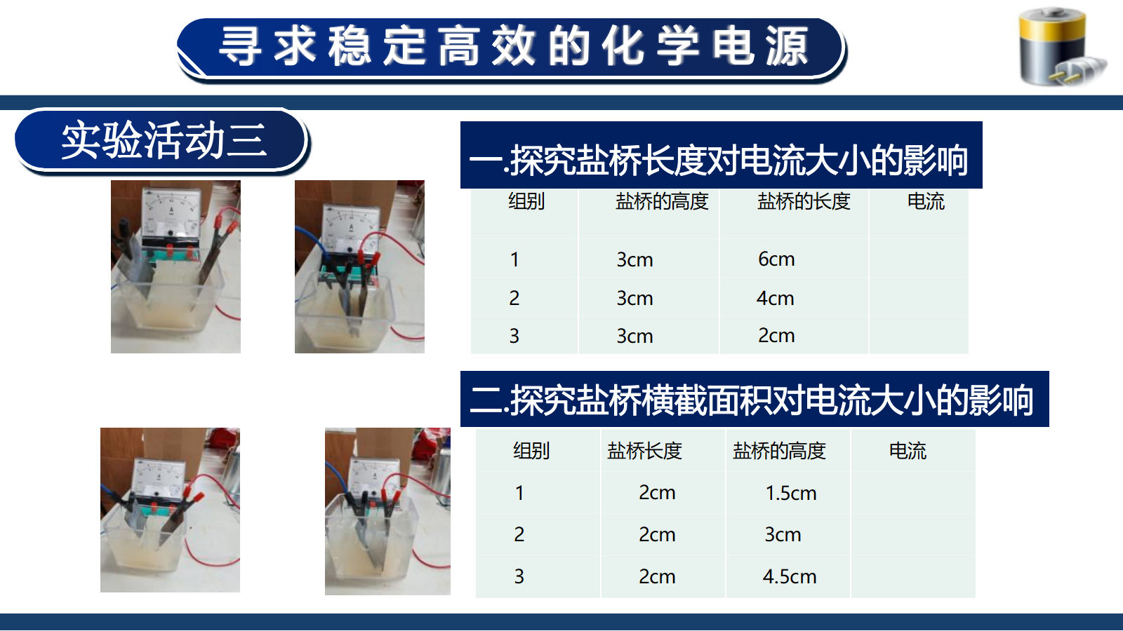 【课件+教案+视频】高中化学大单元教学设计优质课比赛人教版选择性必修1《原电池第一课时——寻求稳定高效的化学电源》