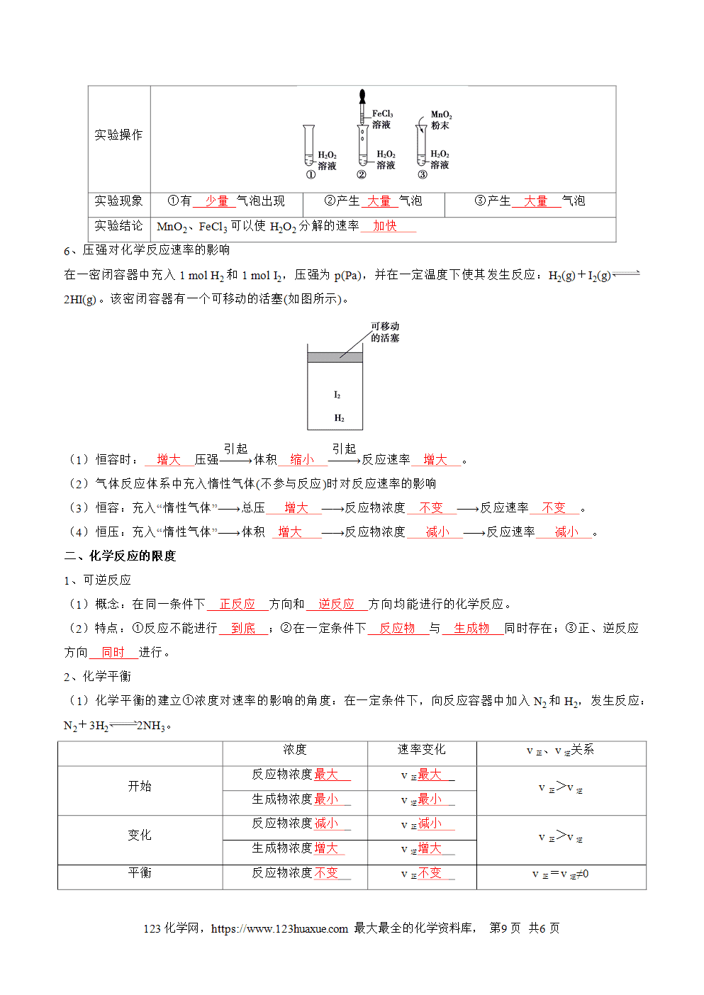【知识手册】高中化学必背章节知识清单必修第2册第6章化学反应与能量教师版-4
