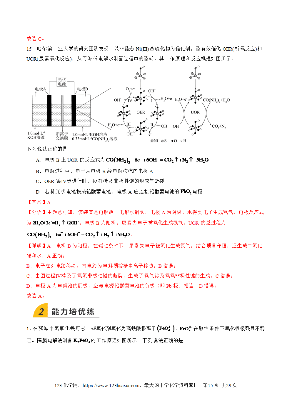 2025年高二升高三化学暑假作业17电解原理及其应用金属腐蚀与防护解析版