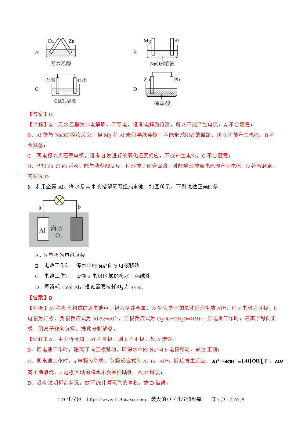 2025年高二升高三化学暑假作业16原电池新型电池解析版