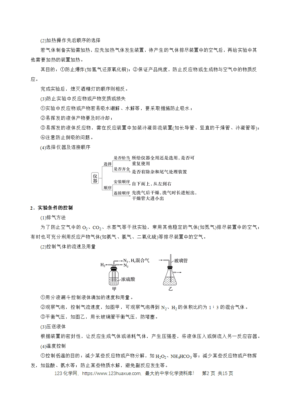 2026高考化学一轮复习学案基础知识清单32常见物质的制备教师版