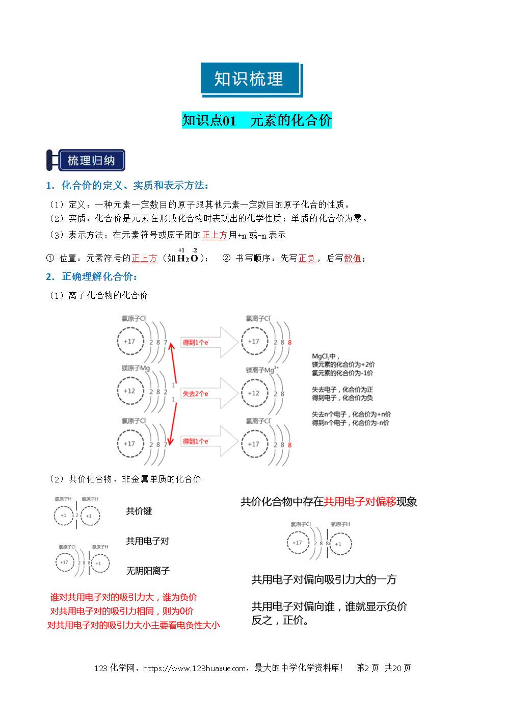 2026高考化学一轮复习学案基础知识清单03氧化还原反应教师版