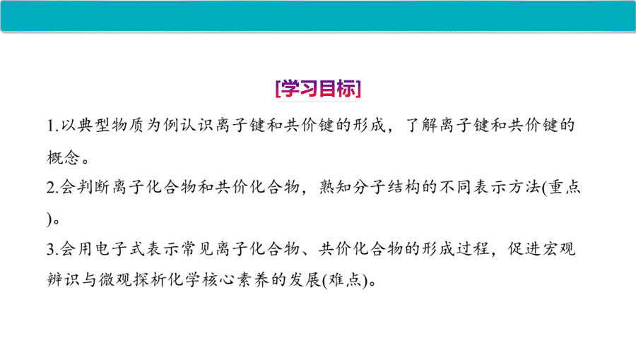 2025年秋人教版高中化学必修一第4章物质结构元素周期律第3节第1课时《离子键和共价键》PPT教学课件