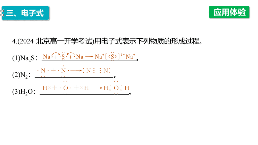 2025年秋人教版高中化学必修一第4章物质结构元素周期律第3节第1课时《离子键和共价键》PPT教学课件