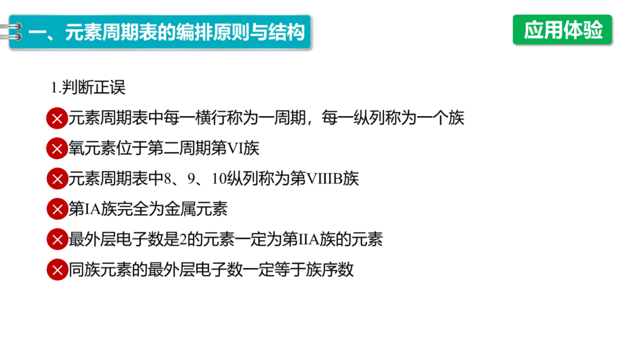 2025年秋人教版高中化学必修一第4章物质结构元素周期律第1节第2课时《元素周期表、核素》PPT教学课件