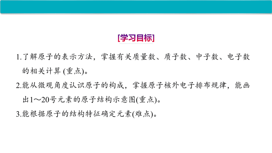 2025年秋人教版高中化学必修一第4章物质结构元素周期律第1节第1课时《原子结构》PPT教学课件