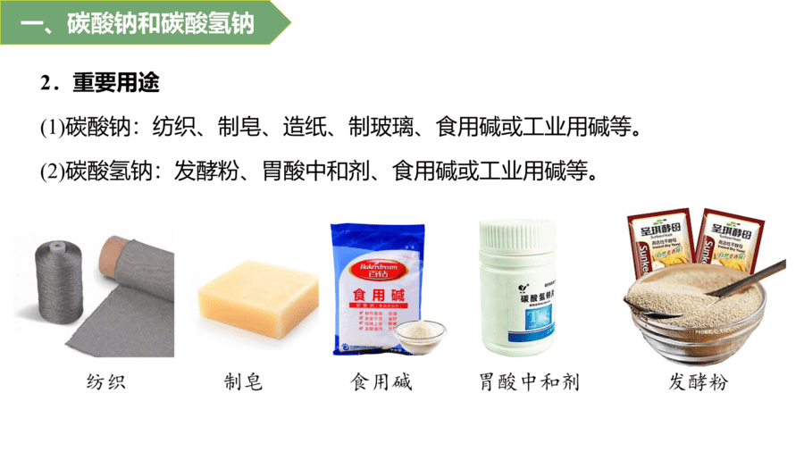 人教版高中化学必修一第2章海水中的重要元素第1节第2课时《碳酸钠和碳酸氢钠、焰色试验》PPT教学课件-14 2025年秋人教版高中化学必修一第2章海水中的重要元素第1节第2课时《碳酸钠和碳酸氢钠、焰色试验》PPT教学课件