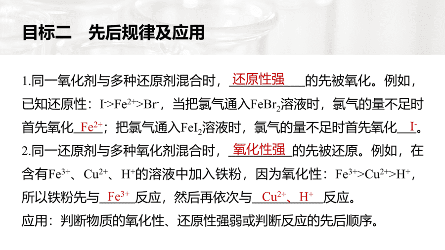 2025年秋人教版高中化学必修一第1章物质及其变化第3节第3课时《氧化还原反应的规律及应用》PPT教学课件