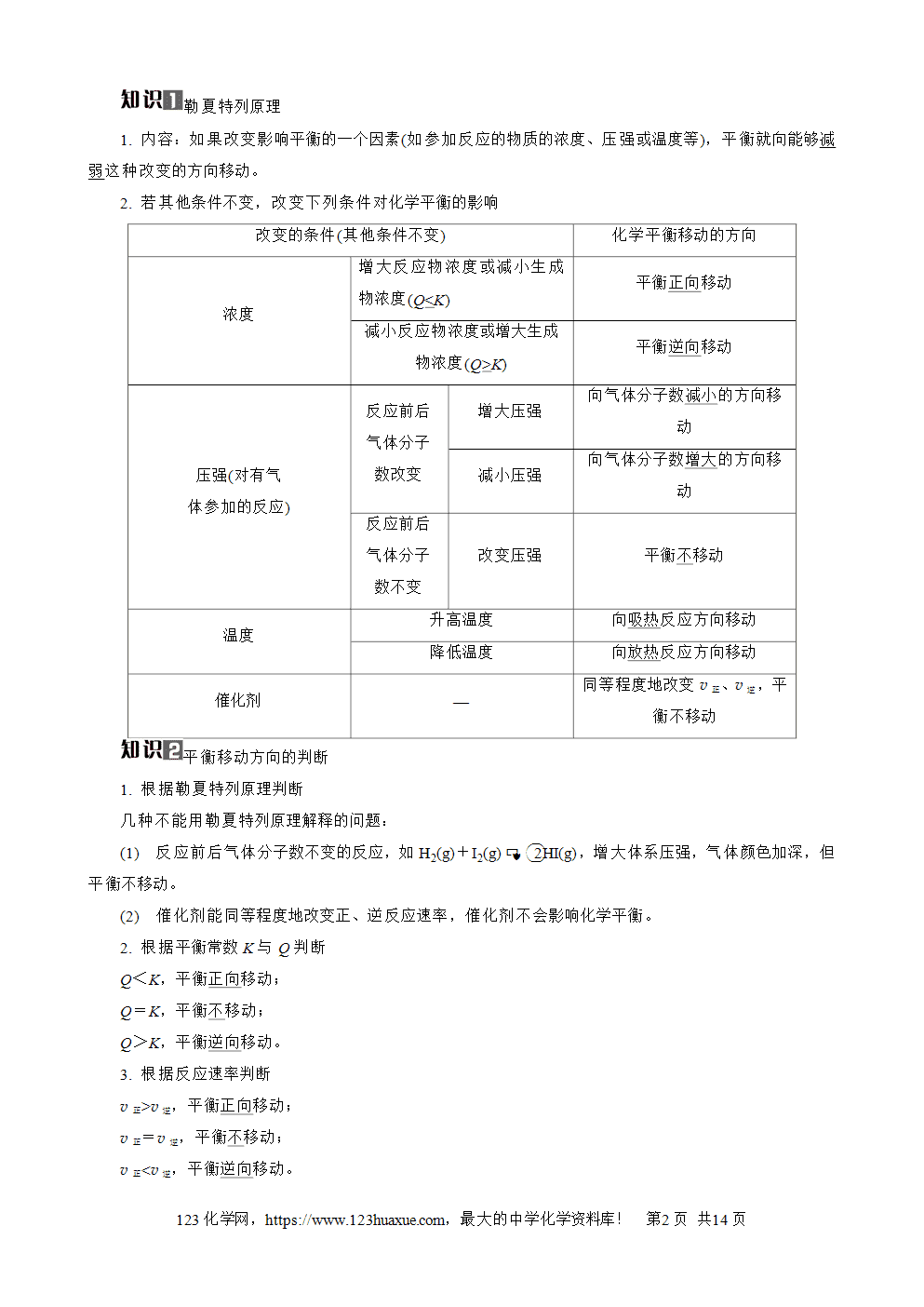 南方凤凰台2026苏教版高考化学一轮复习导学案大单元6第22讲化学平衡的移动word版含答案解析