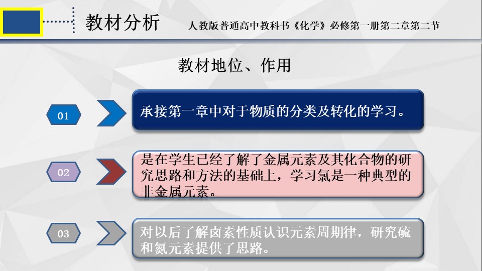 【说播课】《氯气的性质》山东省普通高中化学青年教师基本功展示说课+评课课件济宁市兖州区第一中学蔡贝贝