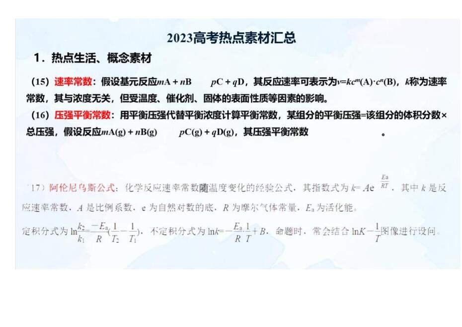 【专家讲座课件】2023年高考化学二轮复习备考创新试题解法策略