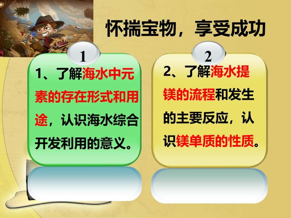 【优质课】全国高中化学优质课说播课竞赛《海水中的元素》（河南郑州市第二中学 崔娟）全套教学资料汇总