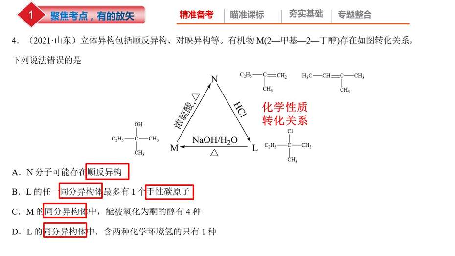 【课件】2023年高考化学二轮专题复习《高考有机化学试题特点及备考策略》共36张PPT