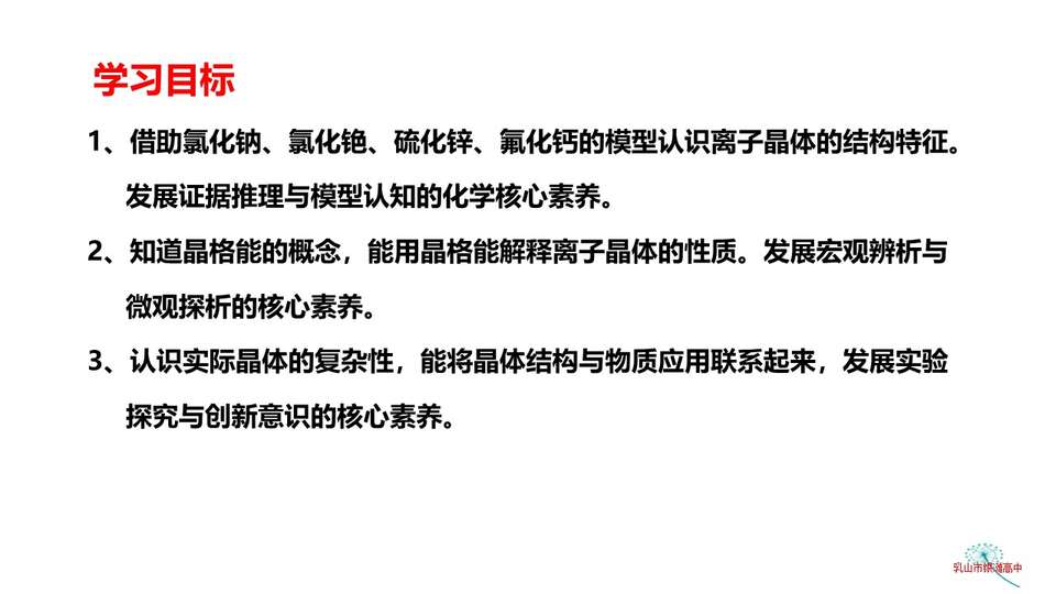【优质课课件】离子晶体_化学_乳山市银滩高级中学 任婧