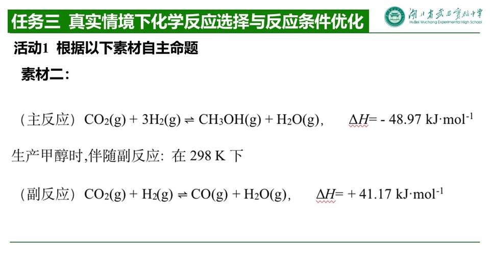 【优质课件+评课课件】化学反应条件选择与化学反应条件优化