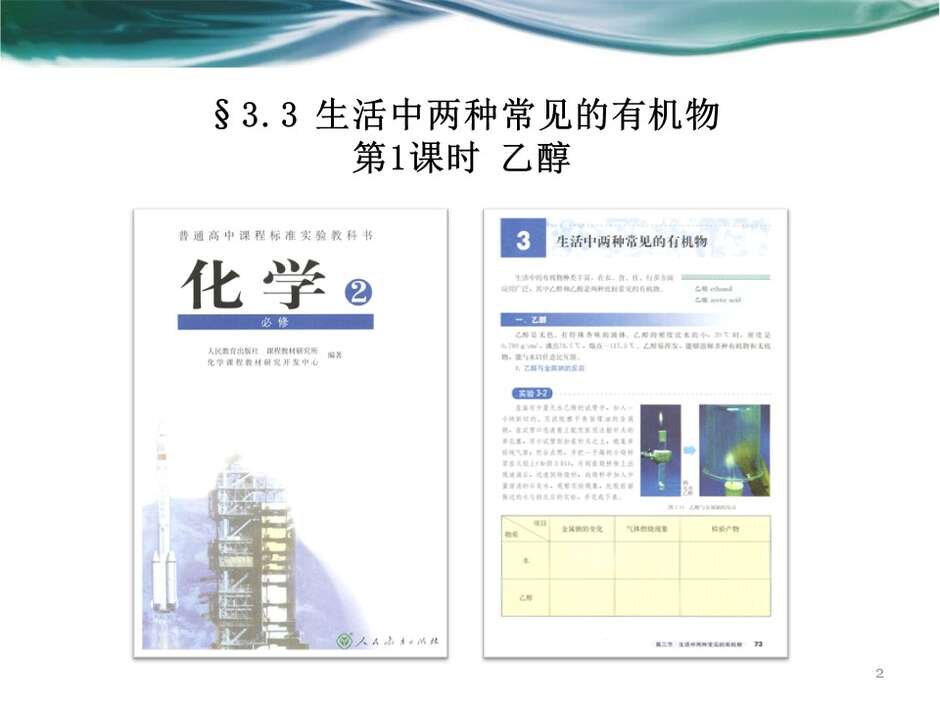 【说播课】全国高中化学说课大赛课件《乙醇》武汉市第二中学熊林
