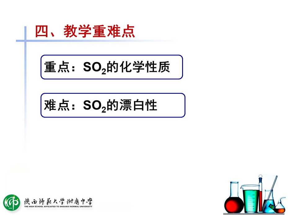 【课件下载】全国高中化学说课大赛（课件） 课题：二氧化硫的性质（陕西师范大学附属中学 唐秀花）