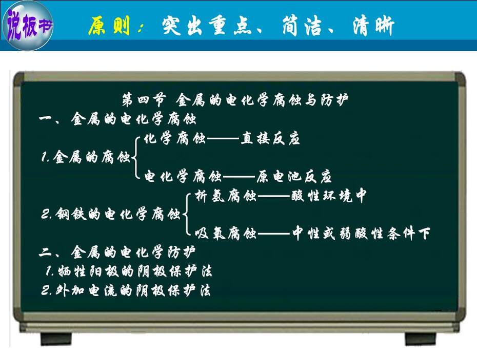 【教学设计+说播课课件】《金属的电化学腐蚀与防护》甘肃省兰州第一中学刘跟信