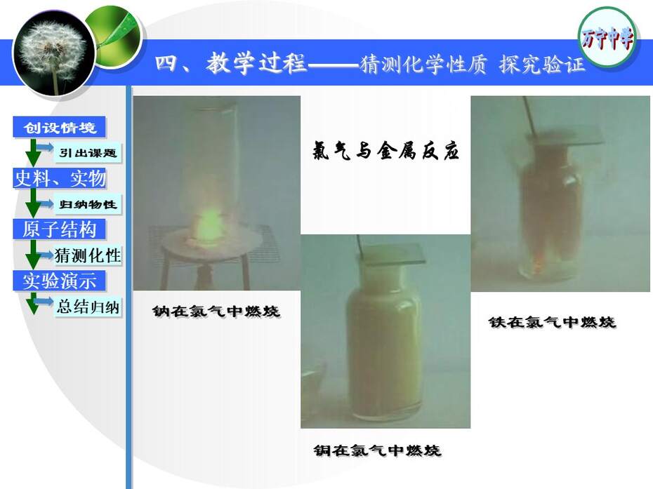 【说课稿+说播课课件】全国高中化学优质课竞赛《富集在海水中的元素 氯》海南省万宁中学  苏玉容
